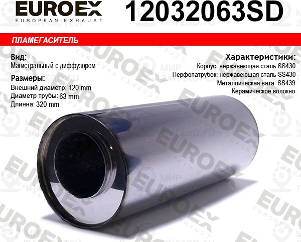 Запчасть EuroEx 12032063SD