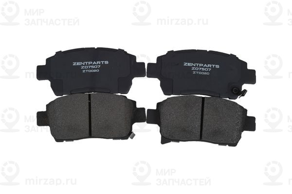 Z07507_колодки Дисковые Передние!\ Toyota Yaris 1.0I/1.3I/1.5Wti/1.4D 99-01 ZENTPARTS Z07507