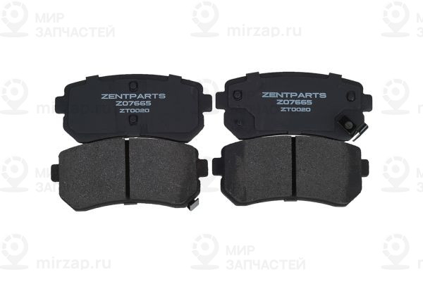 Z07665_колодки Тормозные Дисковые!\ Hyundai Accent,Kia Rio 1.4I/1.6I 16V/1.5Crdi ZENTPARTS Z07665