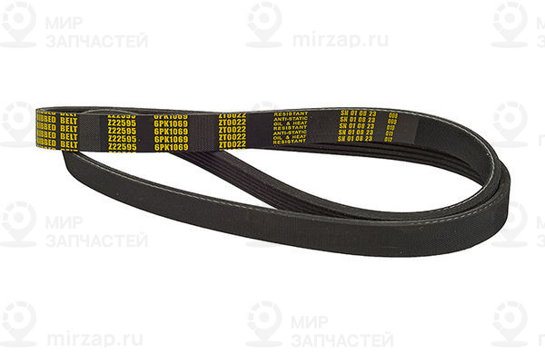 Z22595_ремень Поликлиновой! 6Pk1069\ Vw Lupo 1.0/1.4/1.6 99>, Fiat Punto 1.2 93- ZENTPARTS Z22595