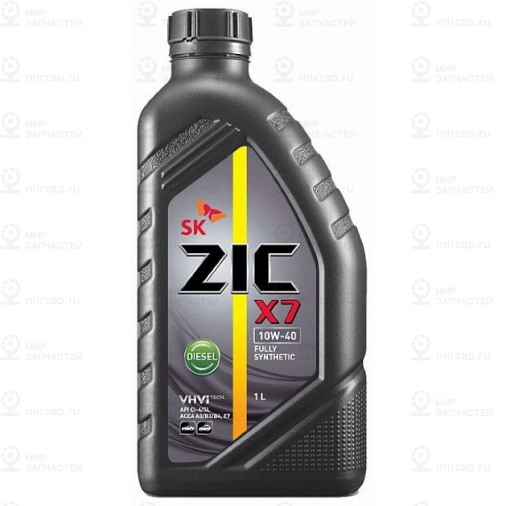 Zic X7 Diesel 10W40 (1L)_Масло Моторное!\ Api Ci-4/Sl, Acea E7/B3/B4, Mb 228.3 ZIC 132607