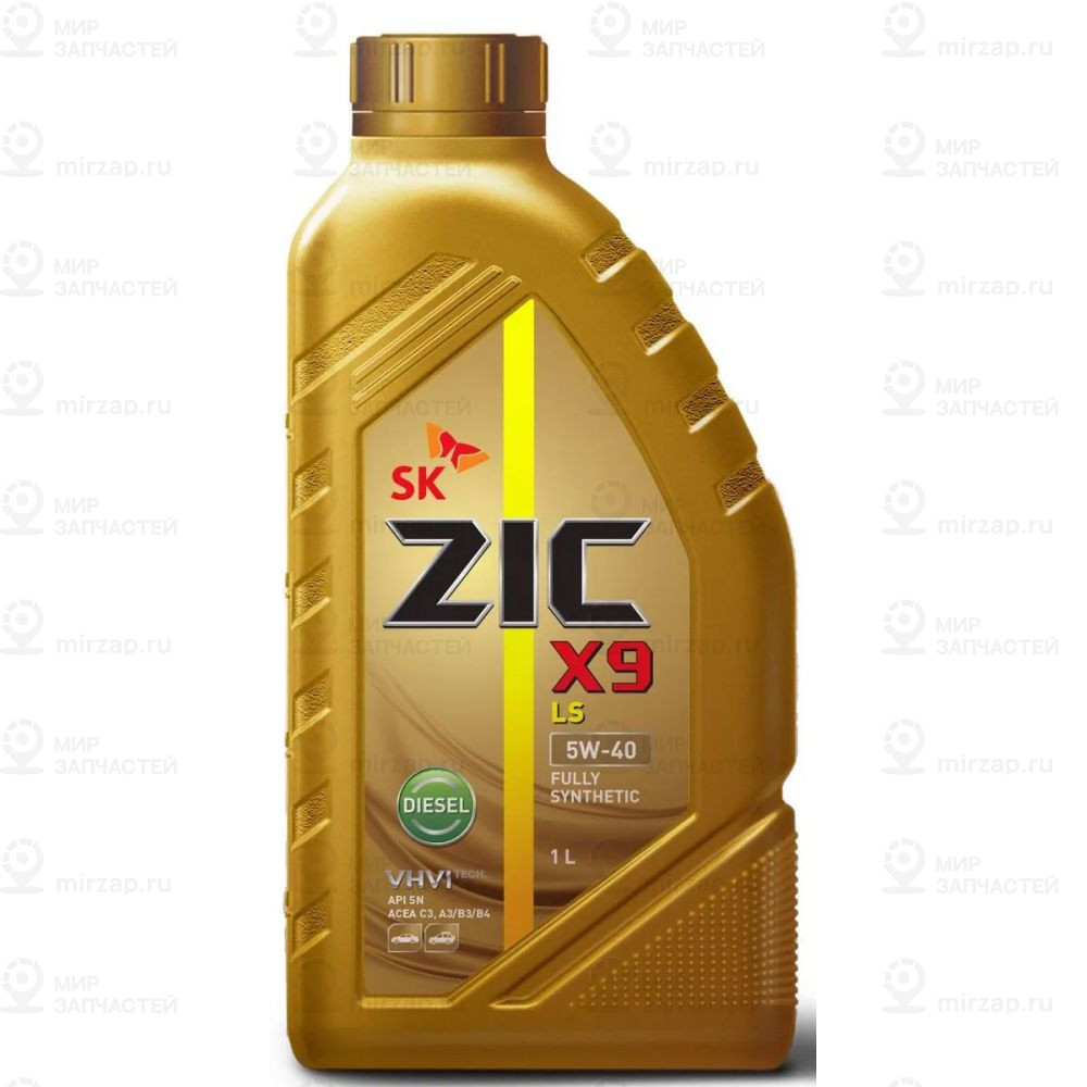 Zic X9 Ls Diesel 5W40 (1L)_Масло Моторное !Синт.\Api Sn,Acea A3/B3,A3/B4,C3, Mb ZIC 132609