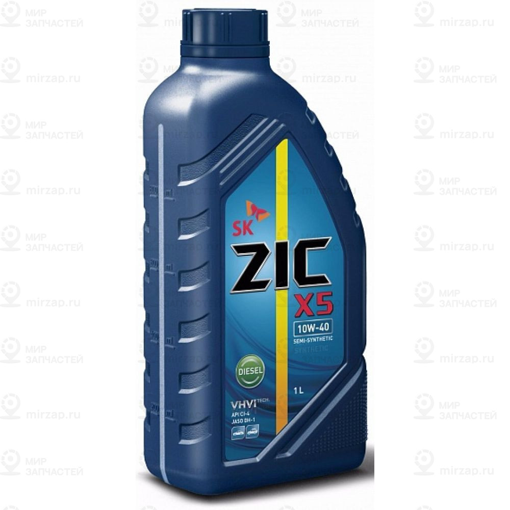 Zic X5 Diesel 10W40 (1L)_Масло Мотор.!П/Синт\Api Ci-4/Sl, Acea E7, A3/B3,A3/B4, ZIC 132660