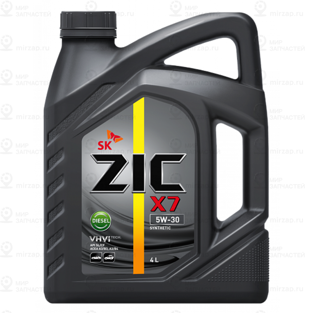 Zic X7 Diesel 5W30 (4L)_Масло Мот.!\Api Sl/Cf, Acea A3/B3, A3/B4, Mb 229.3, Vw 5
 ZIC 162610