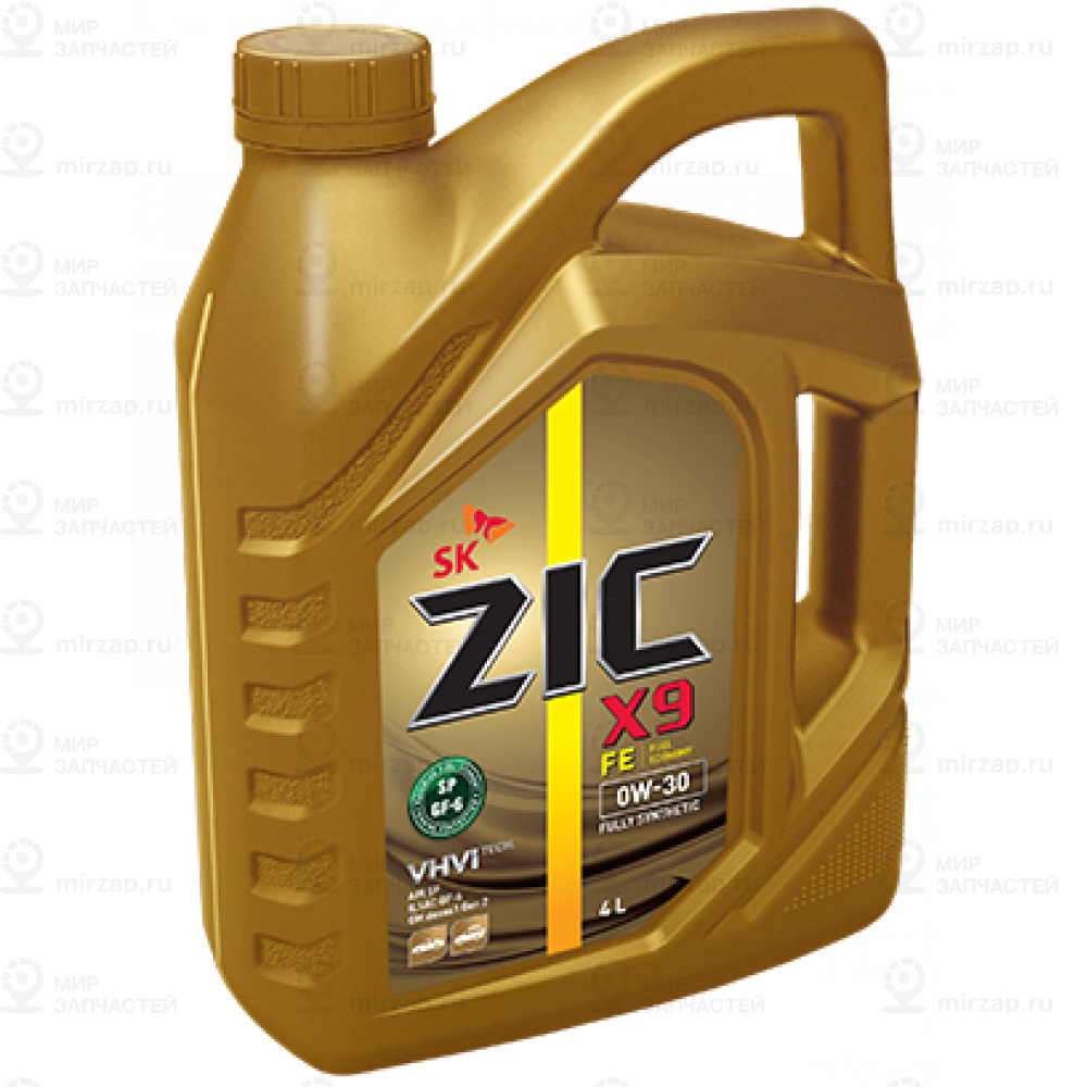 Масло Моторное Zic X9 Fe 0W-30 Синтетическое 4 Л 162683 ZIC 162683