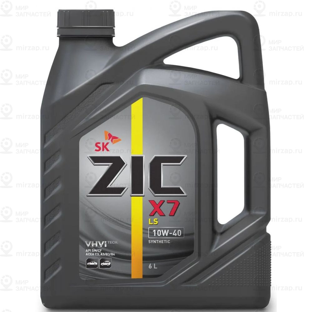 Zic X7 Ls 10W40 (6L)_Масло Моторное! Синт.\Api Sn/Cf, Acea C3, Mb 229.3, Vw 502. ZIC 172620