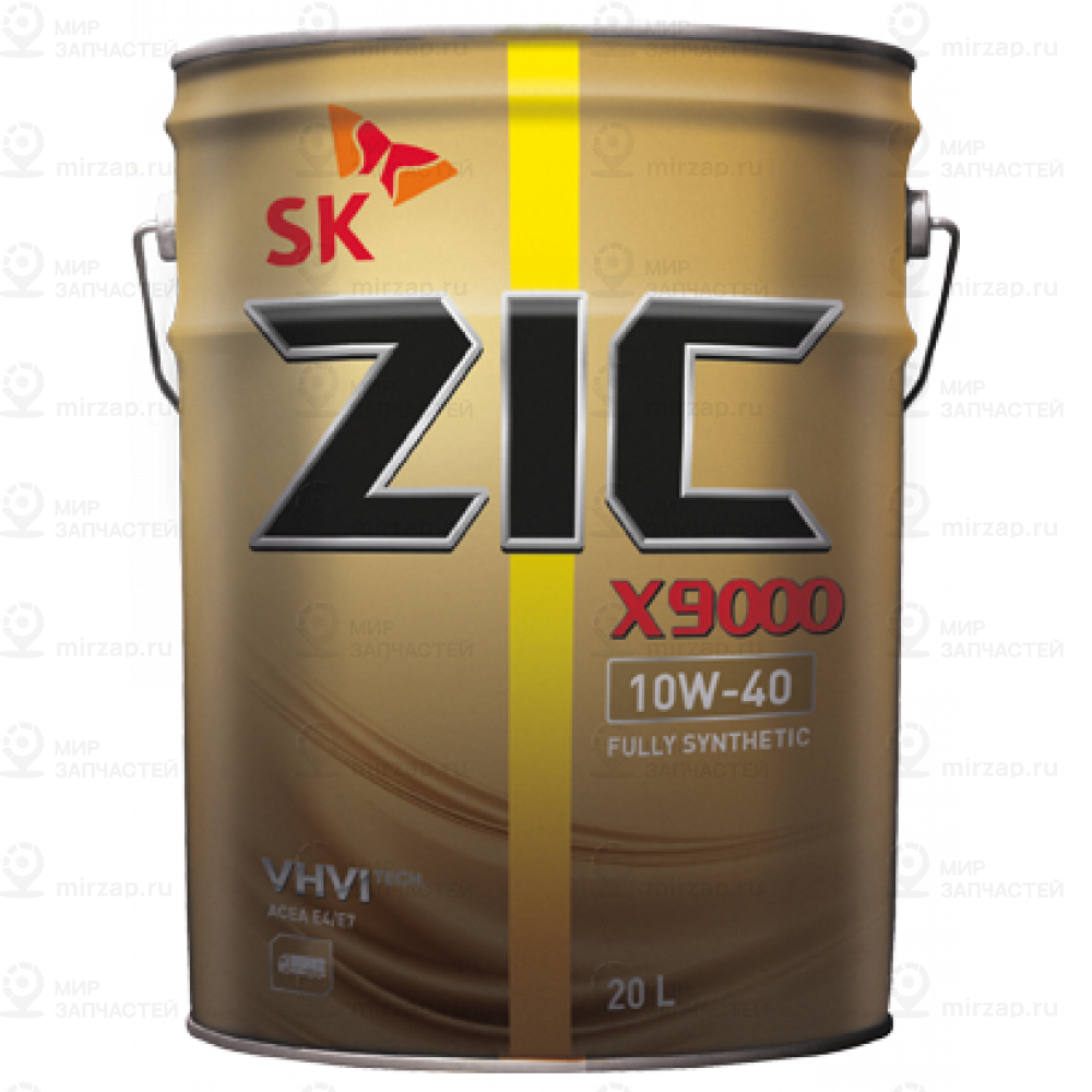 Масло Моторное Zic X9000 10W-40 Синтетическое 20 Л 191200 ZIC 191200