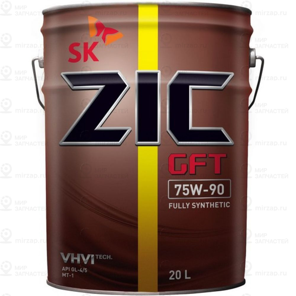 Zic Gft 75W90 (20L)_Масло Трансмиссионное!\ Api Gl-4/5
 ZIC 192629