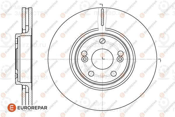 Тормозной диск EUROREPAR 1618887980