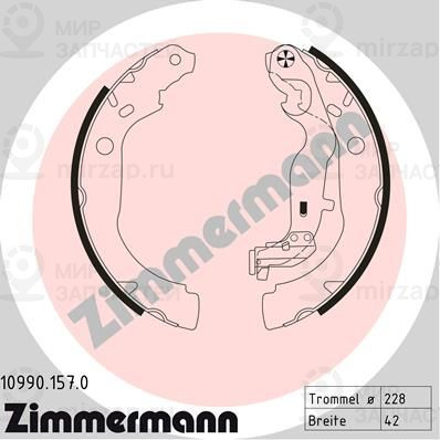 Запчасть ZIMMERMANN 109901570