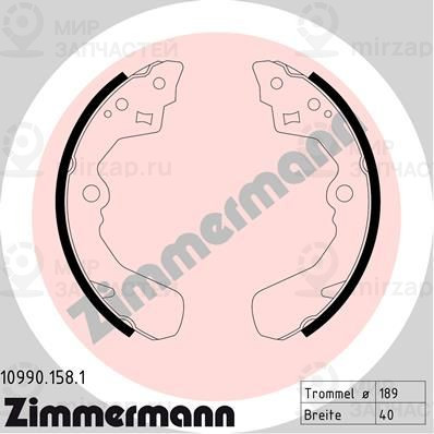 Запчасть ZIMMERMANN 109901581