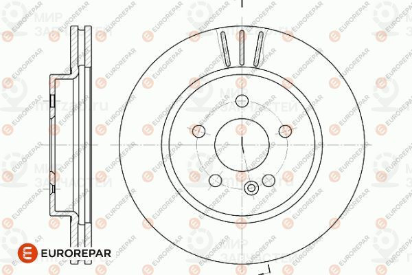 Тормозной диск EUROREPAR 1642753080