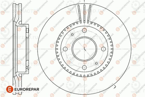 Тормозной диск EUROREPAR 1642779180