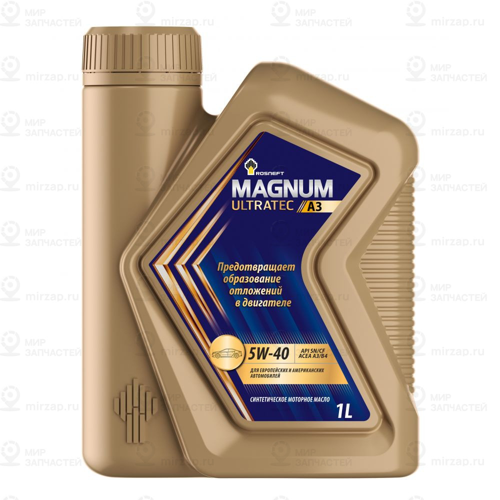 Масло Роснефть Magnum Ultratec 5W40 Sn/Cf ( 1 Л) Синт Аз РОСНЕФТЬ 40816432
