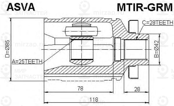 Запчасть ASVA MTIRGRM