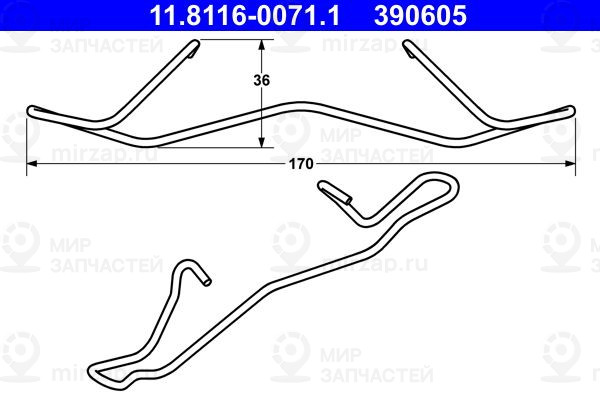 Запчасть ATE 11811600711