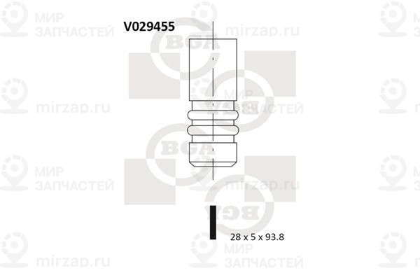 Впускной клапан BGA V029455