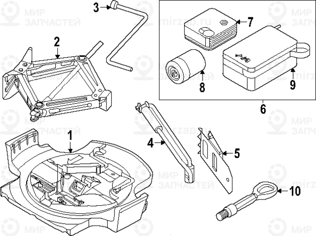 W4_trunk Tray, Emergen
 BMW 71105A445D4