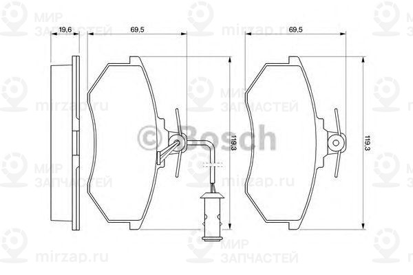 Запчасть BOSCH 0986466693