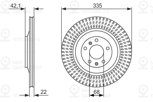 Тормозной диск BOSCH 0986479591