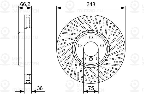 Тормозной диск BOSCH 0986479W20
