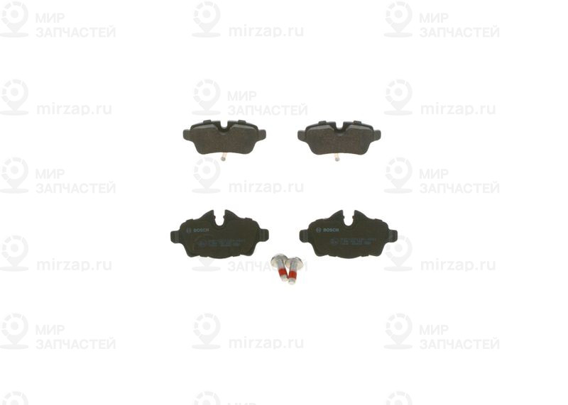 Комплект тормозных колодок, дисковый тормоз BOSCH 0986494242