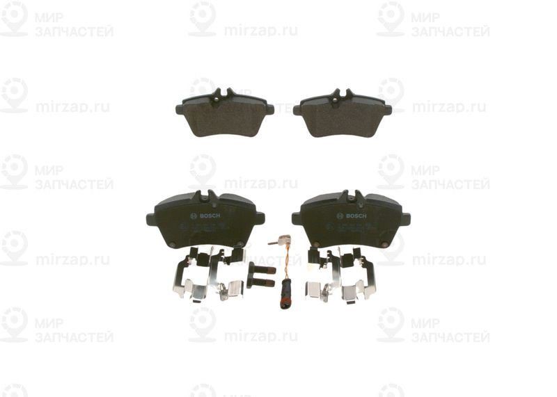 Комплект тормозных колодок, дисковый тормоз BOSCH 0986494290