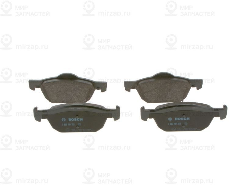 Комплект тормозных колодок, дисковый тормоз BOSCH 0986494383