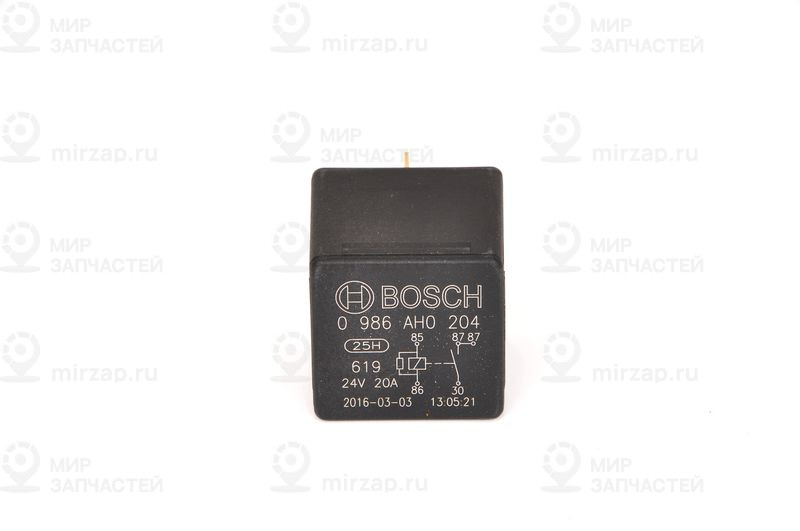 Реле, рабочий ток BOSCH 0986AH0204