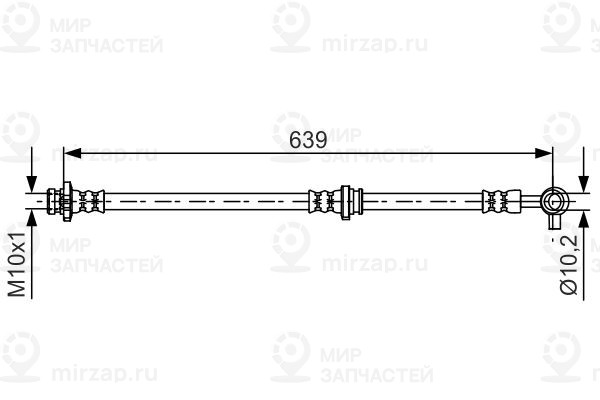 Тормозной шланг BOSCH 1987481696