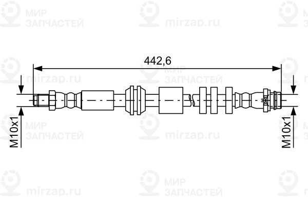 Тормозной шланг BOSCH 1987481732