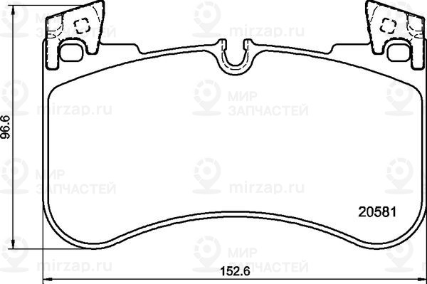 Комплект тормозных колодок, дисковый тормоз BREMBO P44029