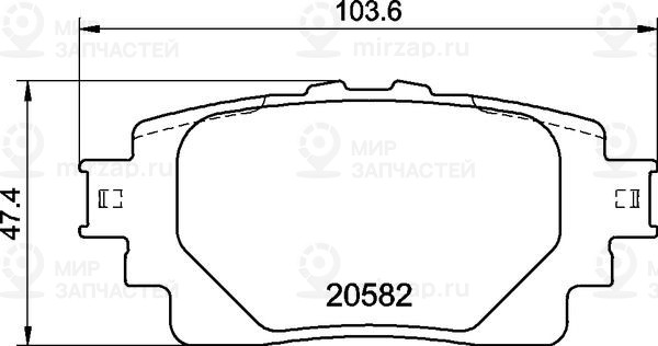 Комплект тормозных колодок, дисковый тормоз BREMBO P83174