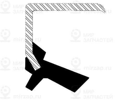 Уплотняющее кольцо, ступица колеса CORTECO 19015081B