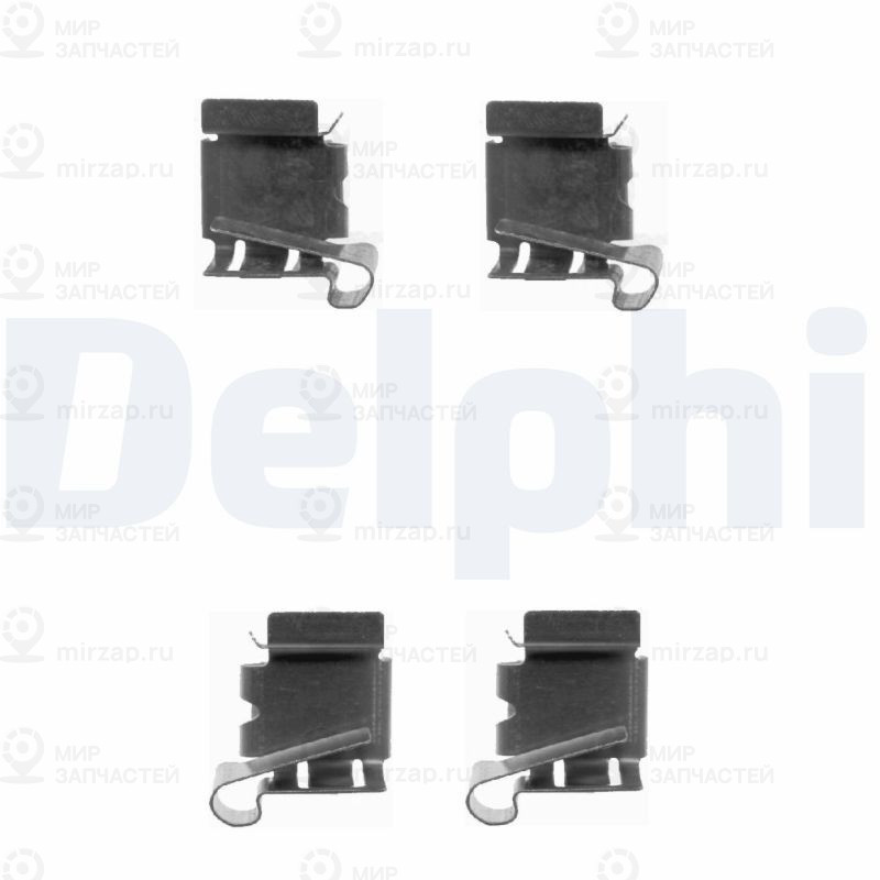 Комплектующие, колодки дискового тормоза DELPHI LX0390