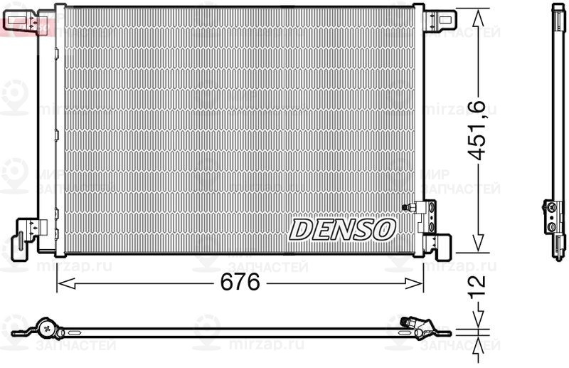 Конденсатор, кондиционер DENSO DCN02008