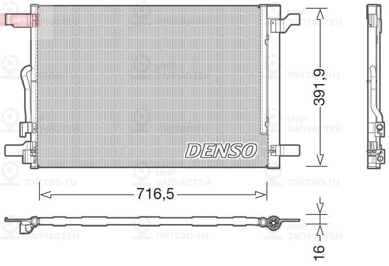 Конденсатор, кондиционер DENSO DCN32024