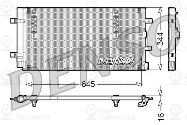 Конденсатор, кондиционер DENSO DCN32060