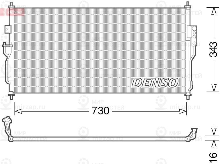 Конденсатор, кондиционер DENSO DCN46006