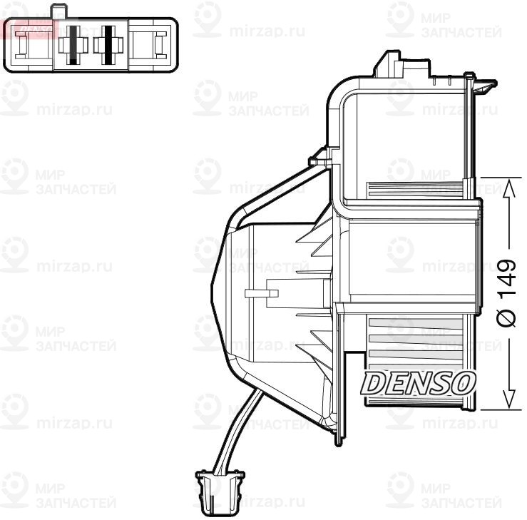 Вентилятор салона DENSO DEA05007
