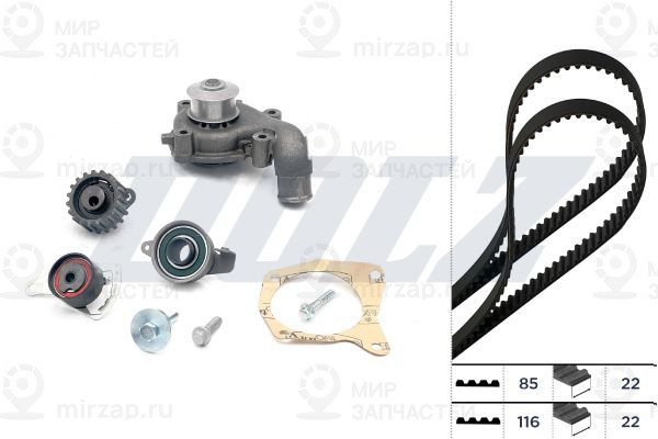 Водяной насос + комплект зубчатого ремня DOLZ KD029