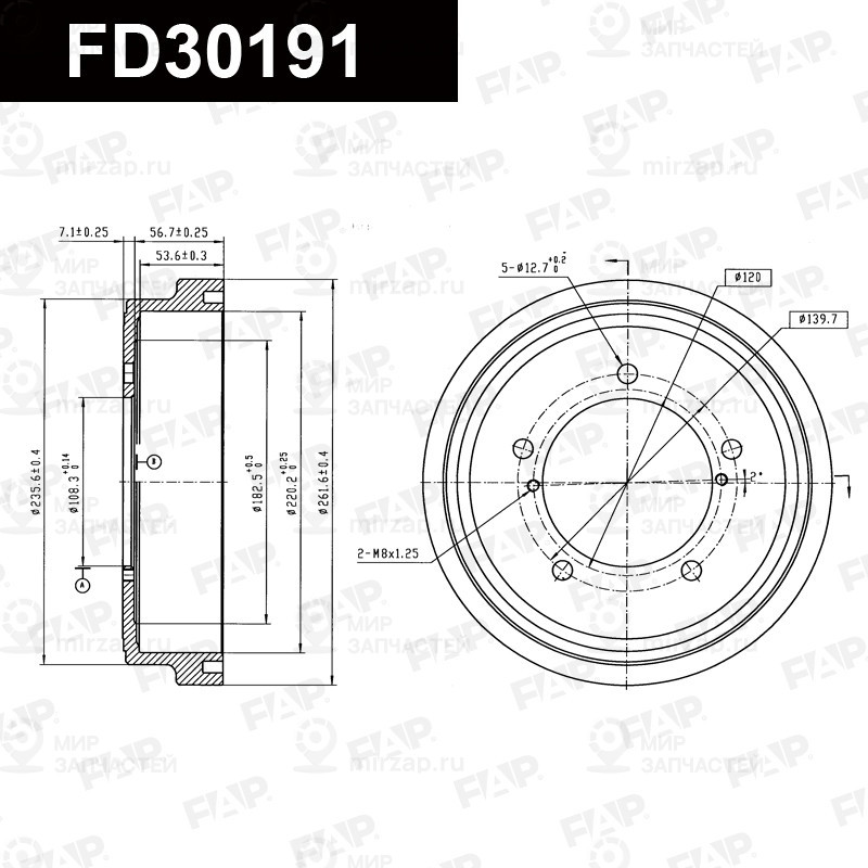 Запчасть FAP FD30191