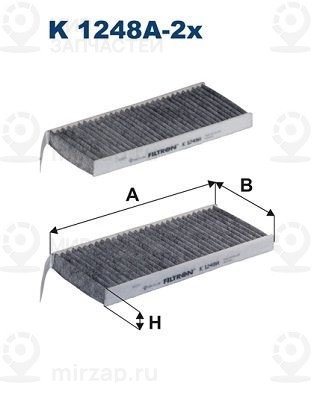 Фильтр, воздух во внутренном пространстве FILTRON K1248A2X