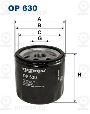 Запчасть FILTRON OP630
