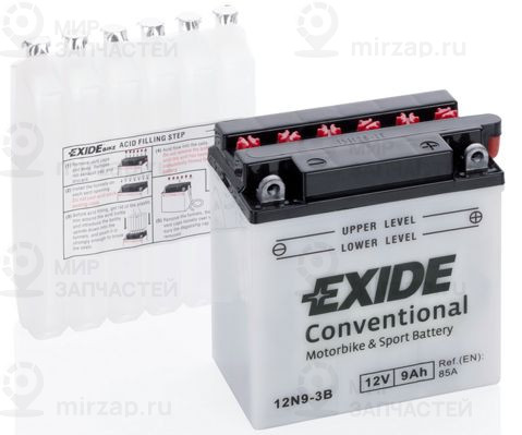 Стартерная аккумуляторная батарея EXIDE 12N93B