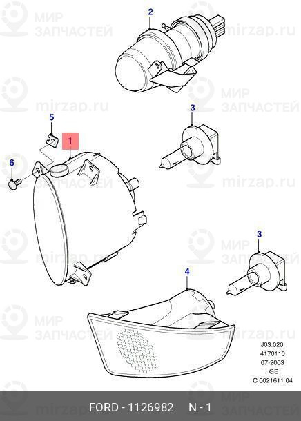 Запчасть FORD 1126982