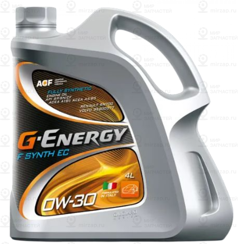 Масло Моторное 0W30 G-Energy F Synth 4Л Синтетика G-ENERGY 2531401266