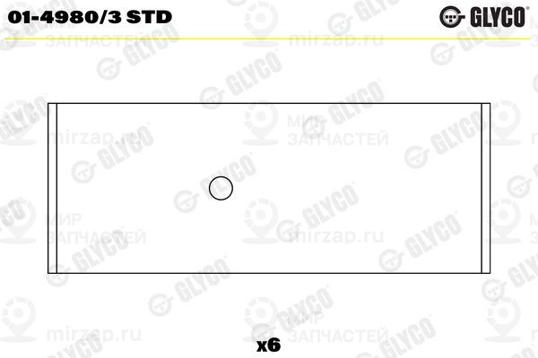 Шатунный подшипник GLYCO 0149803STD