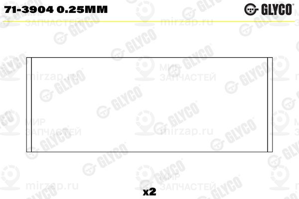 Шатунный подшипник GLYCO 713904025MM