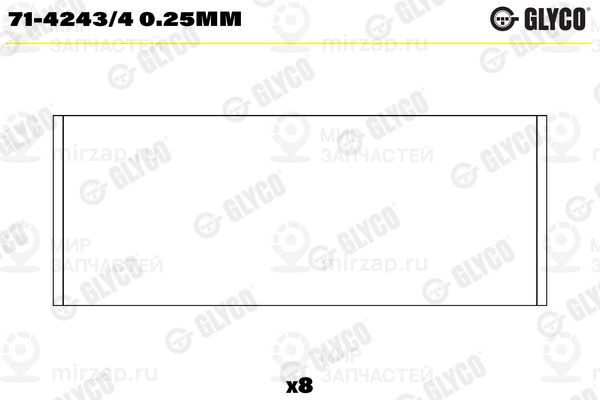 Шатунный подшипник GLYCO 7142434025MM